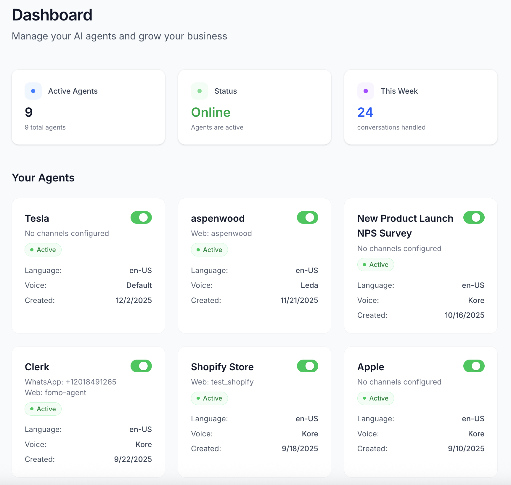 Conversation Dashboard